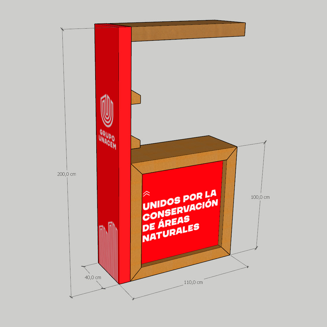 Modulo publicitario ecologico