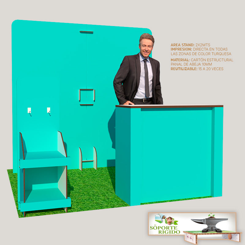 Stands portátiles y reciclables