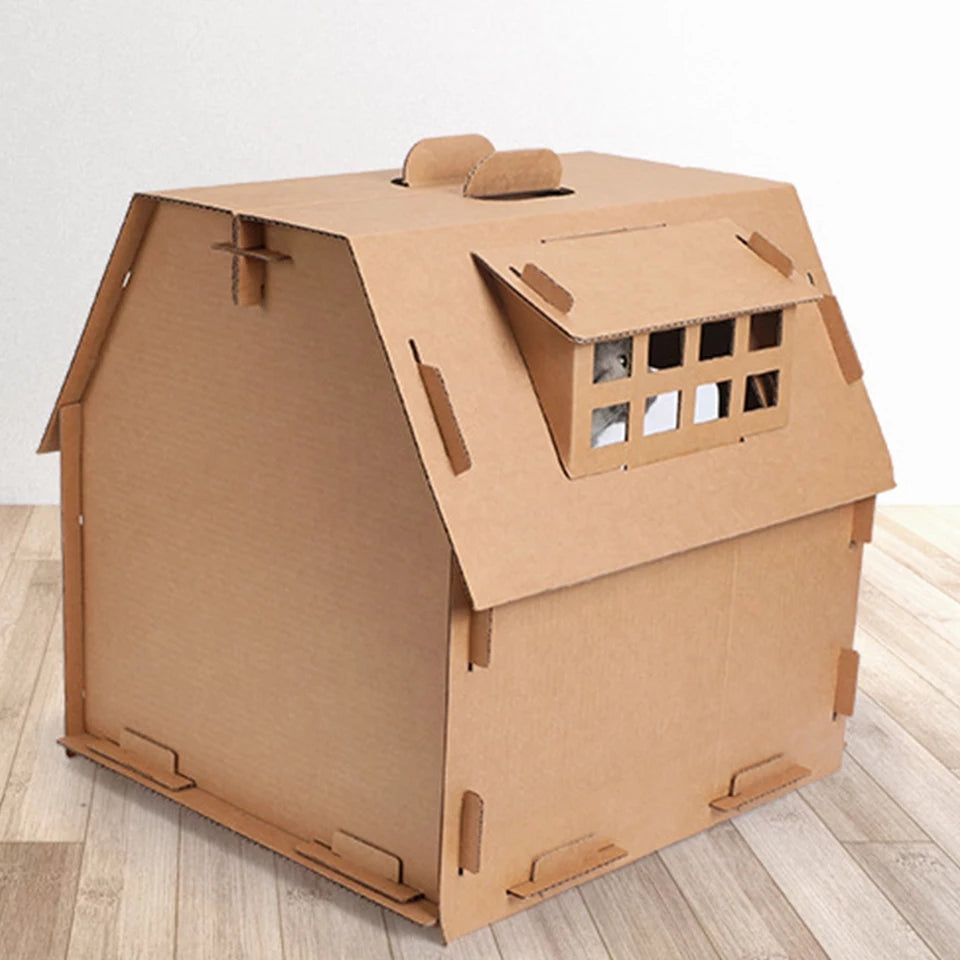 hermosa casa para gatos