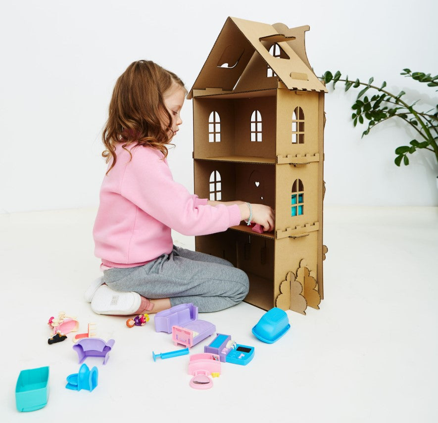 Muñecas Casa De Muñecas De Carton Facil Casas Como Hacer Ropero