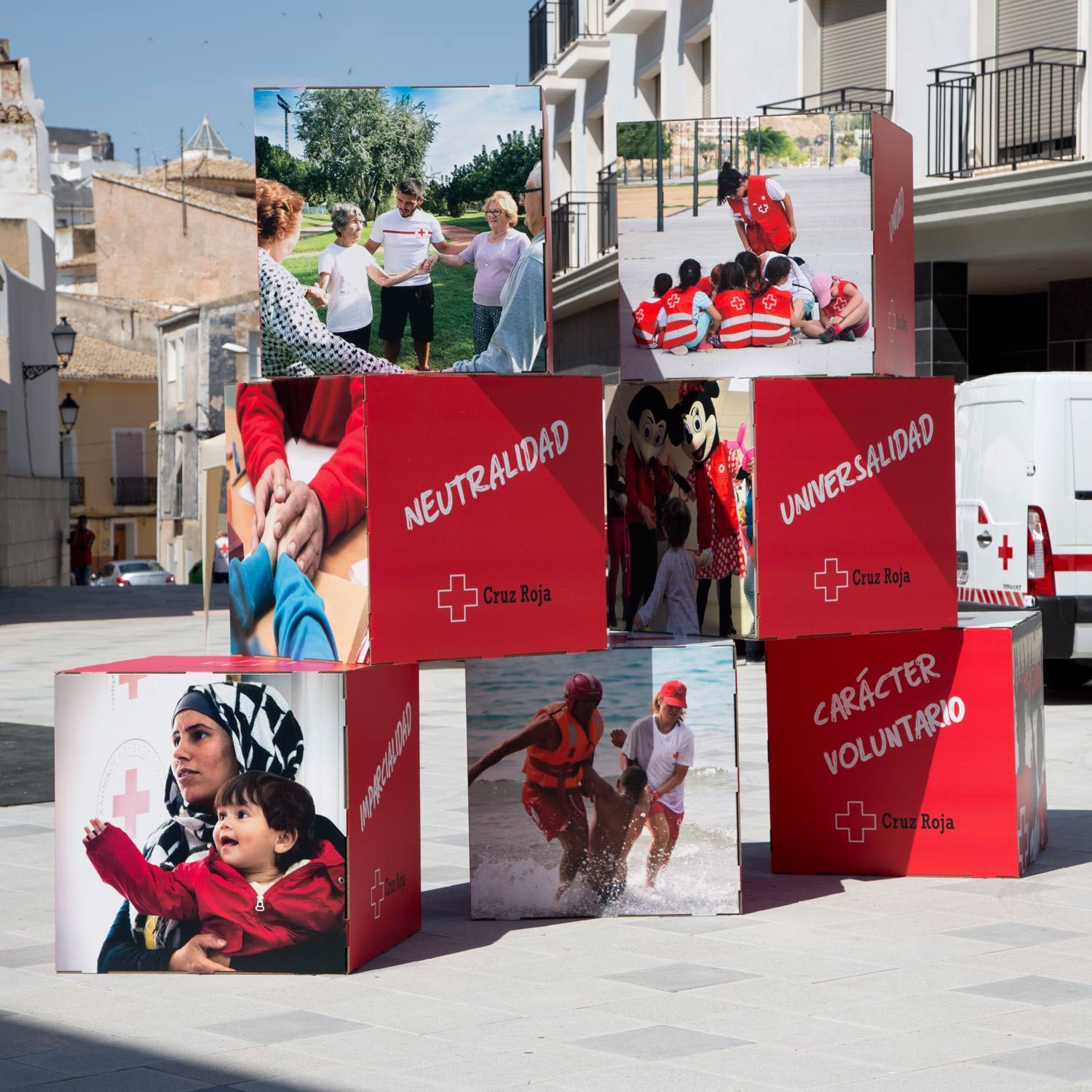 cubos publicitario ecologico