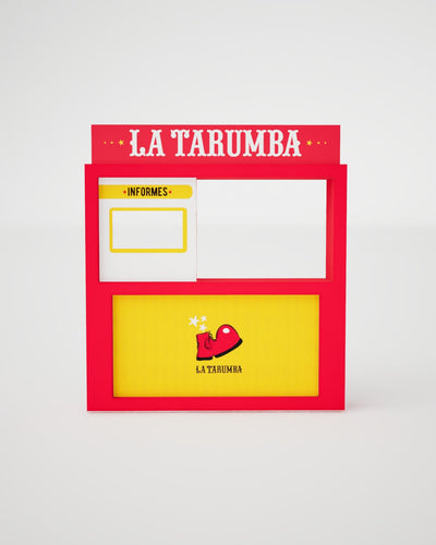 Módulo de Boletería Ecológico de Cartón | Personalizado