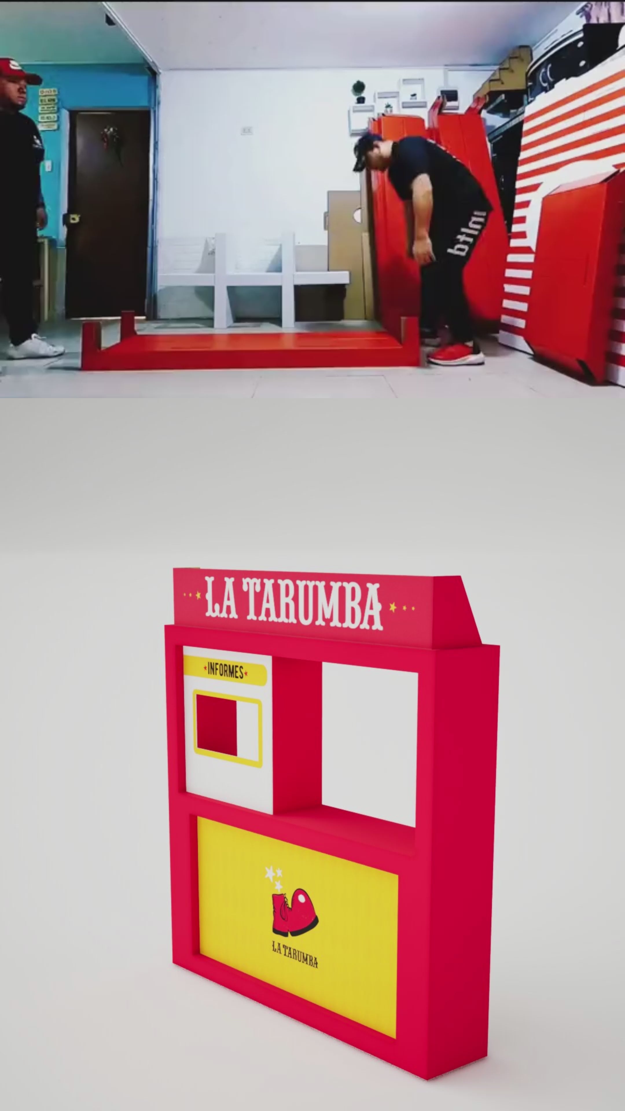 Módulo de Boletería Ecológico de Cartón | Personalizado