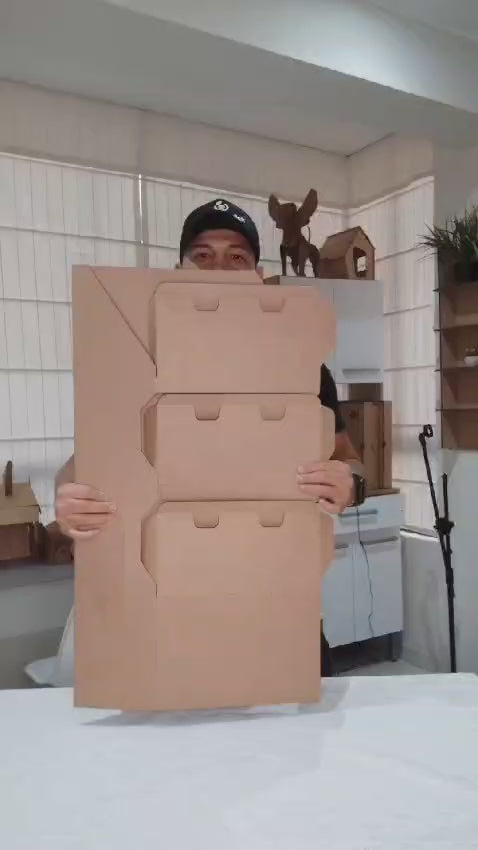 exhibidor plegable de carton