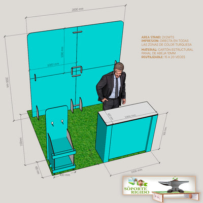 Stand económico para eventos

