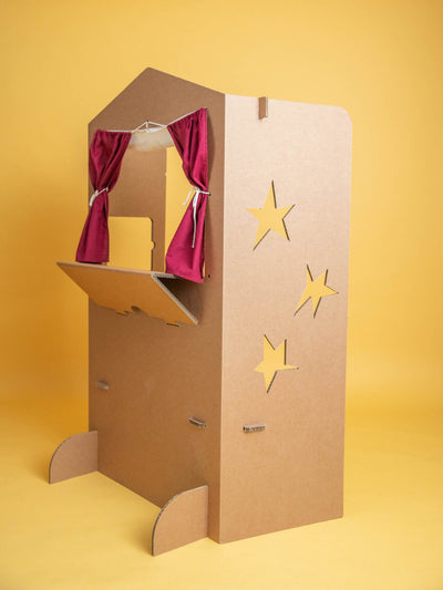 teatrin para niños elaborado con carton