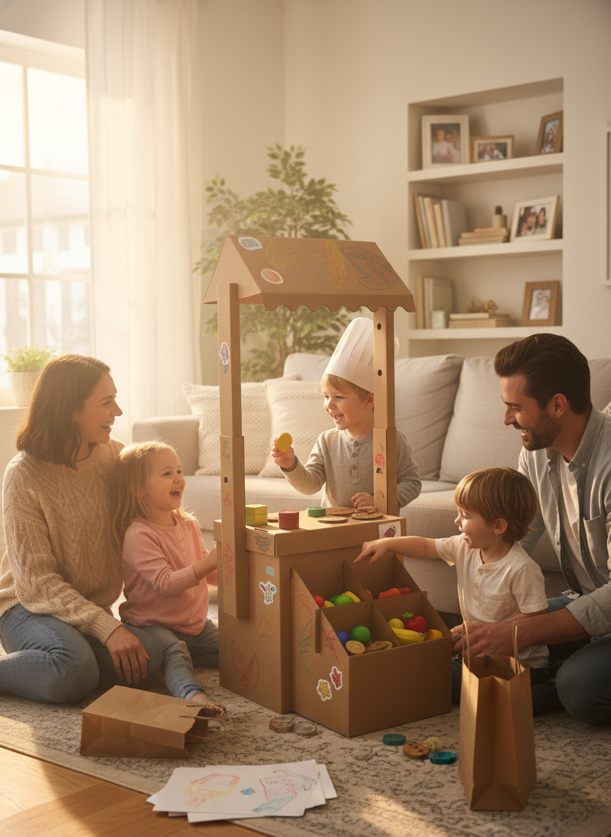Tiendita de Cartón para niños - Modelo Tiendita