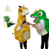 dragones y jirafas elaboradas con cartón para niños