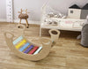 Cama mecedora de madera para niños